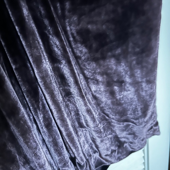 Tia Cibani Italian velvet purple midi dress - Picture 6 of 7